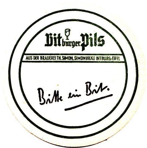 bitburg bit-rp bitburger pils bitte 8b (rund215-oben glas leer-dunkelgr�n)